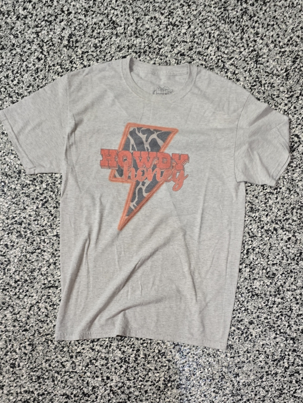 Grey 'Howdy Honey' Graphic Tee - Casual Men's Shirt